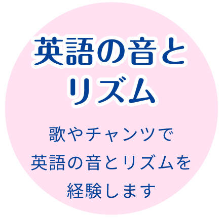 英語の音とリズム:歌やチャンツで英語の音とリズムを経験します