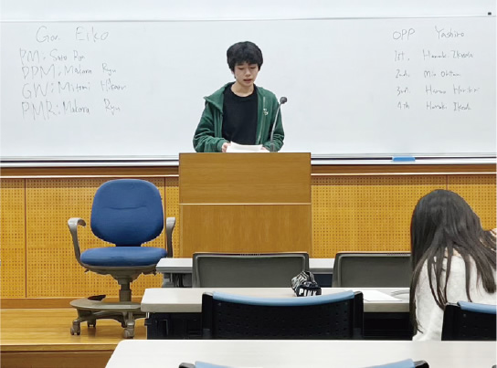 高校2年生の時に行われた英語ディベート大会。オンラインでの開催や、直接会場での開催も。