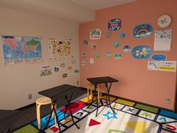 たくさんの飾りつけも