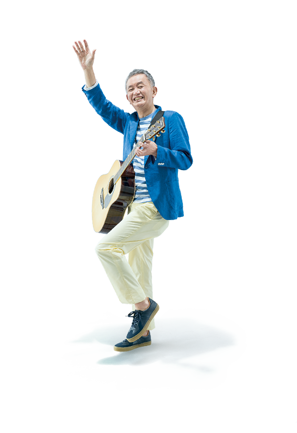 ギターを弾く人物の写真